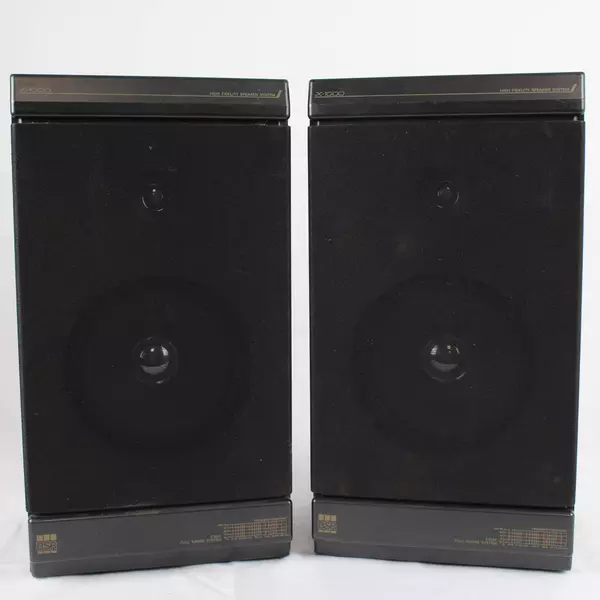 Lot of 2 BSR X-1000 High Fidelity Full Range Speakers Vintage 