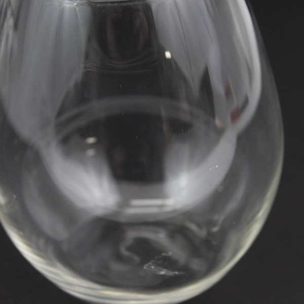 Set Of 6 Clear Stemless Wine Drinking Glasses 4 Inch