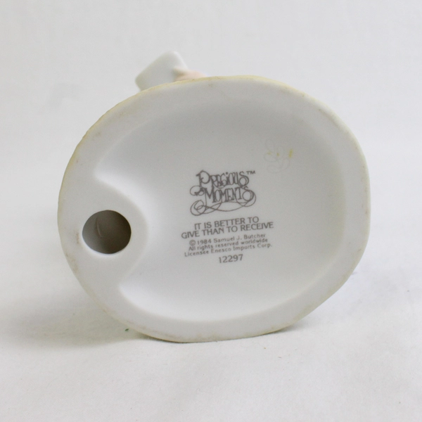 Enesco Precious Moments Figure “It Is Better To Give Than Receive” 1984 #12297