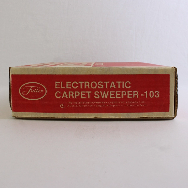 Vintage Fuller Brush Company Electrostatic Carpet Sweeper - 103 Red Metal