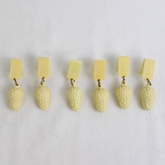 Set of 6 Vintage Grape Cluster Tablecloth Weights