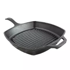 Lodge L8SGP3 10.5" Cast Iron Square Grill Pan 
