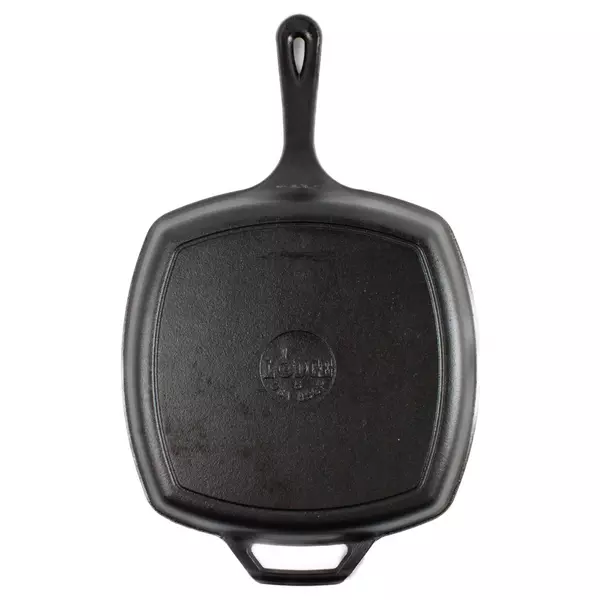 Lodge L8SGP3 10.5" Cast Iron Square Grill Pan 