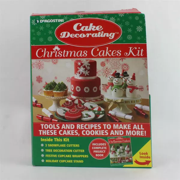DeAgostini Christmas Cake Decorating Kit New Opened Box Holiday Baking