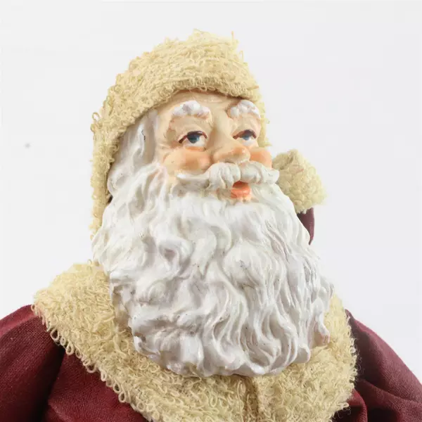 Windsor Christmas Collection Fabric Mache Santa Figurine Item#24500 w/Box