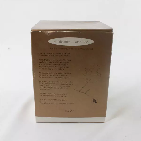 Vintage Keepsake Hallmark Ornament Winnie the Pooh Too Much Honey Motion Magic