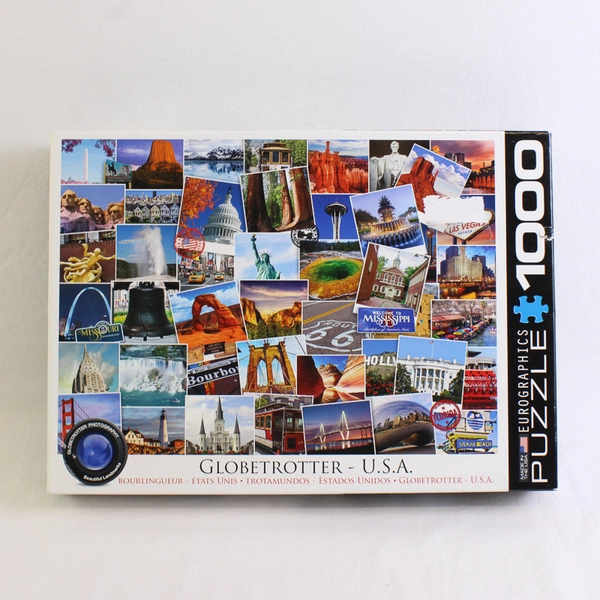 Eurographics Globetrotter USA 1000 Pc. Jigsaw Puzzle Complete