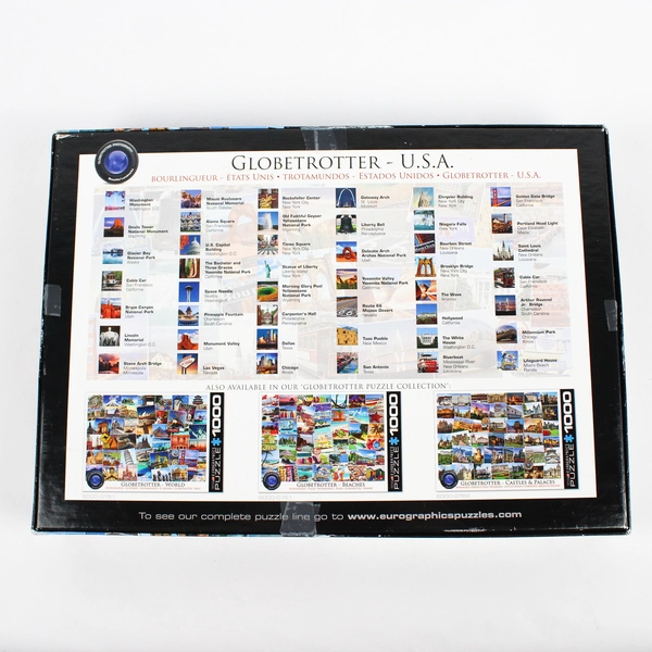 Eurographics Globetrotter USA 1000 Pc. Jigsaw Puzzle Complete