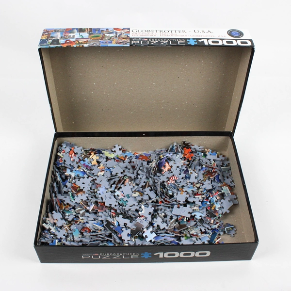 Eurographics Globetrotter USA 1000 Pc. Jigsaw Puzzle Complete