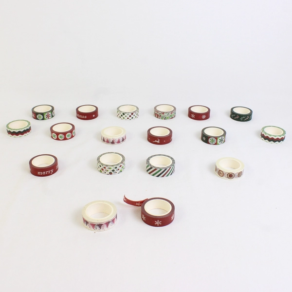 Lot Of 2 Bags Of Konsait Washi Tape Crafts Red/Green/White Christmas Themed