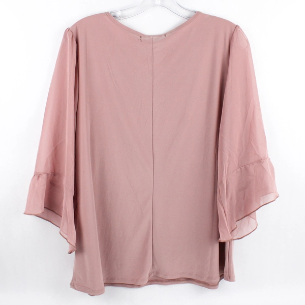 Adele & May Blouse Mauve Cold Shoulder Blouse Women's Size XL