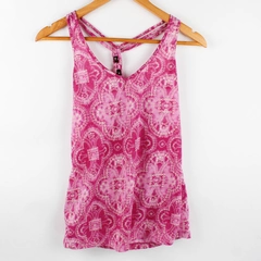 Maurices Purple Batik Tie-Dye Tank Top Women's Size Small