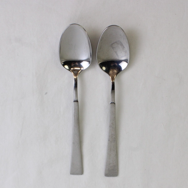 Lot of 2 Oneida Silver Purity Teaspoons 6.75 Inches 18/0 Stainless