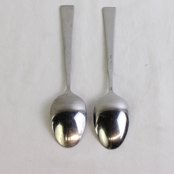 Lot of 2 Oneida Silver Purity Teaspoons 6.75 Inches 18/0 Stainless