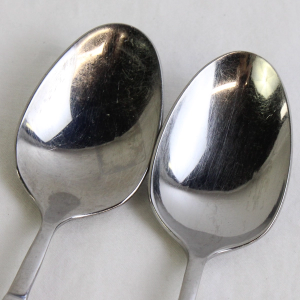 Lot of 2 Oneida Silver Purity Teaspoons 6.75 Inches 18/0 Stainless