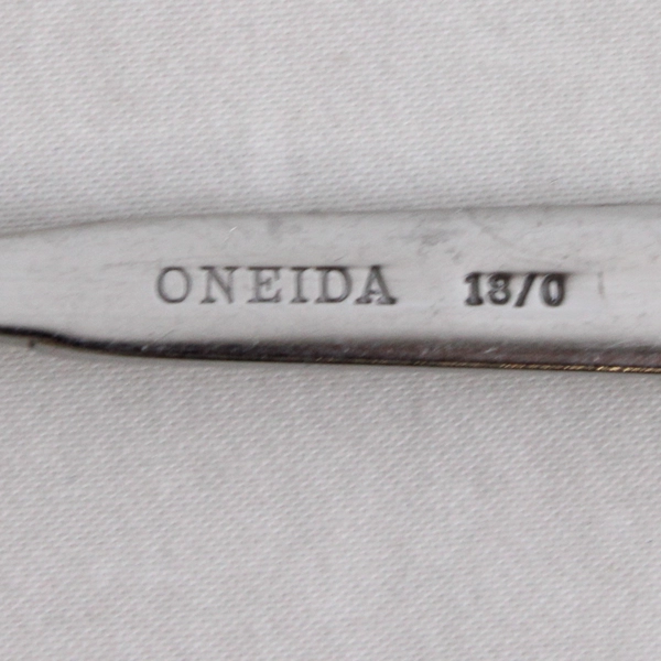Lot of 2 Oneida Silver Purity Teaspoons 6.75 Inches 18/0 Stainless