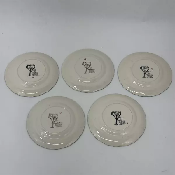Lot of 5 Johnson Bros Friendly Village SUGAR MAPLES Bread Dessert Plates 6 1/4"
