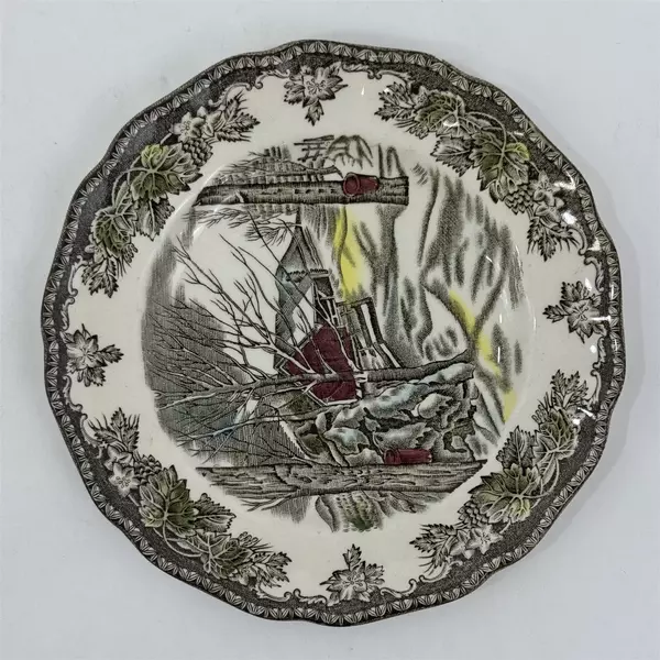 Lot of 5 Johnson Bros Friendly Village SUGAR MAPLES Bread Dessert Plates 6 1/4"