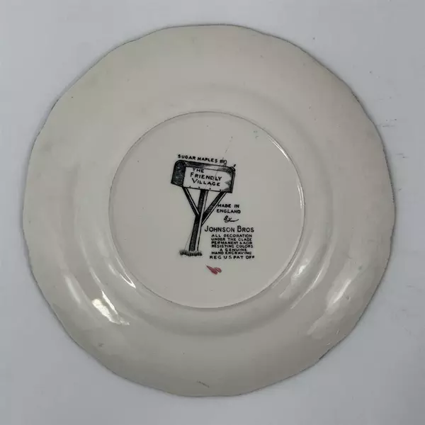 Lot of 5 Johnson Bros Friendly Village SUGAR MAPLES Bread Dessert Plates 6 1/4"