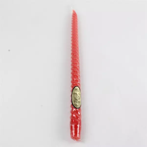 Set of 4 Vintage Hallmark 15" Red Taper Candles with Candle Grip – New