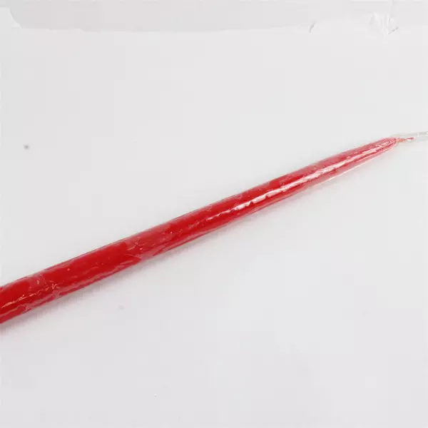 Set of 5 Red Taper Dinner Candles 14.25" Slim Holiday Table Candles New