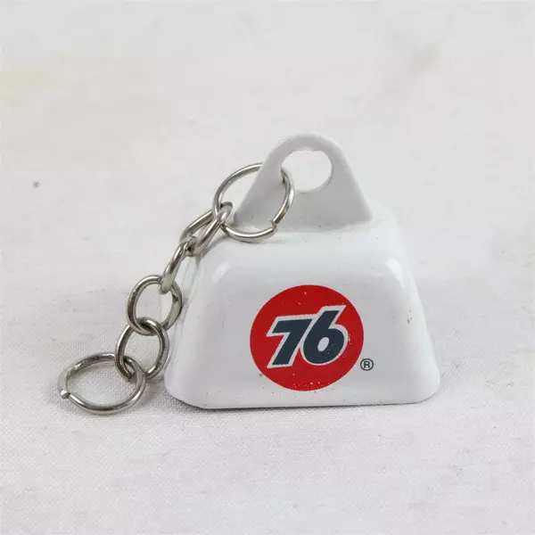 Portland Timbers Cowbell Keychain 76 Gasoline Logo Collectible Missing Ring