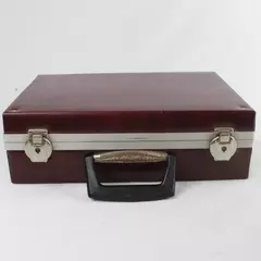 Vintage Cassette Tape Carrying Case w/ Lock Metal Clasp 13.5x9.25x4.25"