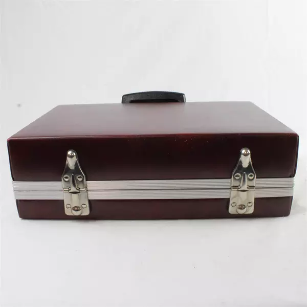 Vintage Cassette Tape Carrying Case w/ Lock Metal Clasp 13.5x9.25x4.25"