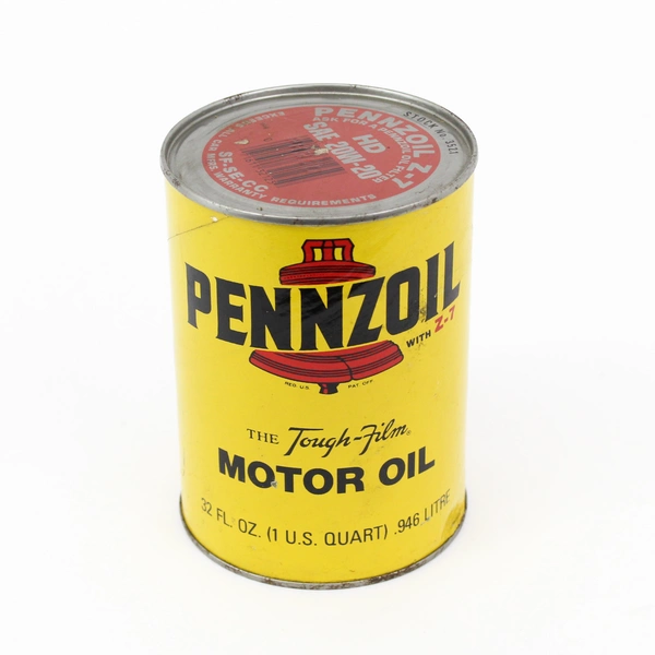 Vintage Pennzoil Z-7 SAE 20w-20 Tough-Film Motor Oil Can 1 Qt Unopened 