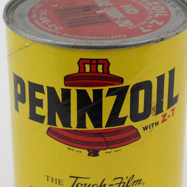 Vintage Pennzoil Z-7 SAE 20w-20 Tough-Film Motor Oil Can 1 Qt Unopened 