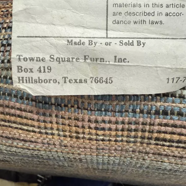 Towne Square Furniture Plaid Padded Rocking Chair Cushioned Seat 18" High