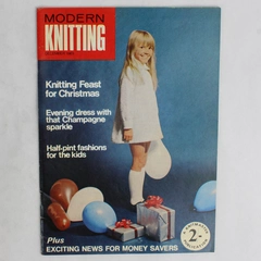 Vintage Modern Knitting Magazine Machine Knitting December 1969 Feast for X-Mas