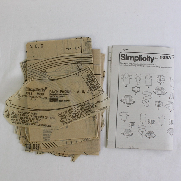 Simplicity Andrea Schewe 1093 Fairy Tale Costumes Women's Size H5 (6-14)