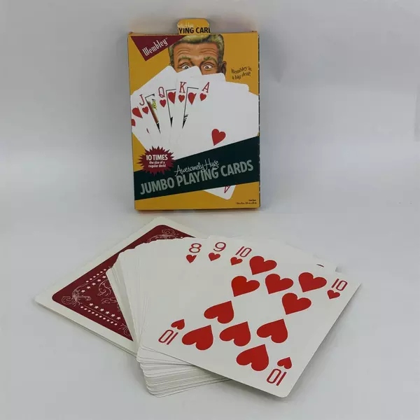 Wembley Jumbo Playing Cards 10 Times the Size of a Regular Deck 8" x 11"