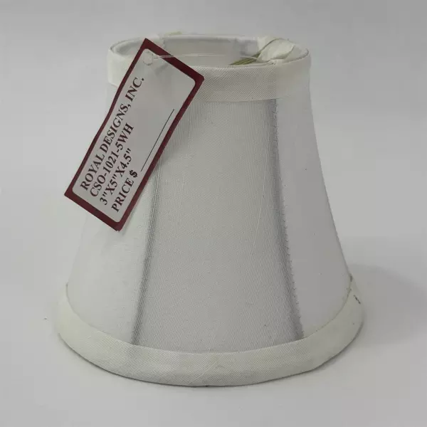 Royal Designs, Inc. Small White Lamp Shade 3x 5 x 4.5 inches With Tags