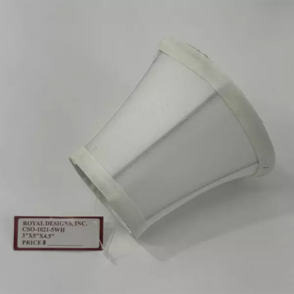 Royal Designs, Inc. Small White Lamp Shade 3x 5 x 4.5 inches With Tags