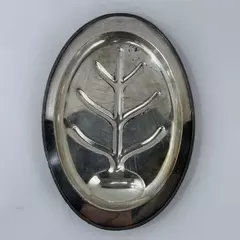 Benedict Silver Plated 15.5” Serving Meat Tray Platter Tree Well