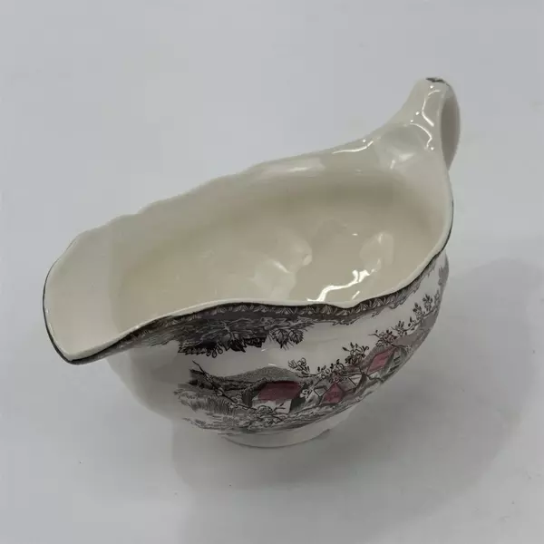 Vintage Johnson Bros Friendly Village The Well Gravy Boat