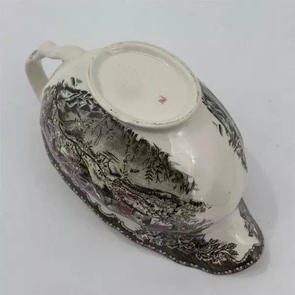 Vintage Johnson Bros Friendly Village The Well Gravy Boat