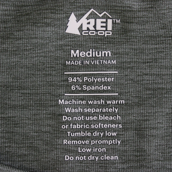 REI Co-Op Solid Olive Green Color Short Sleeve Activewear Shirt Men's Size M