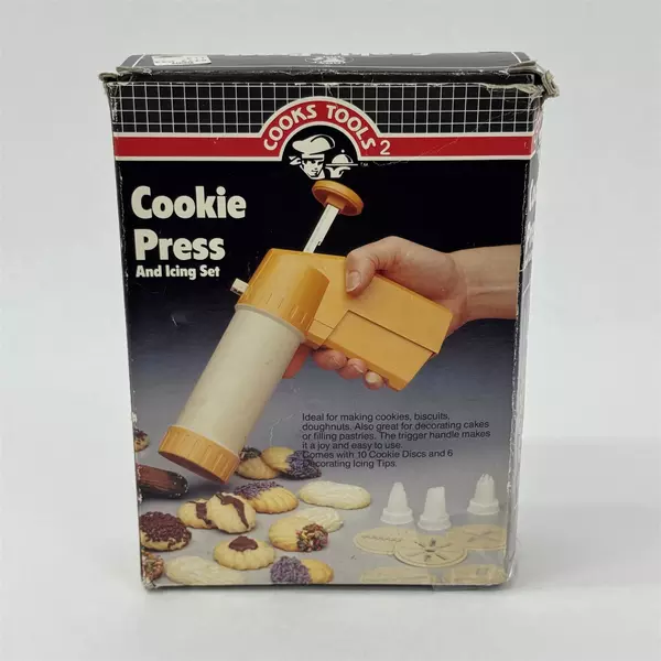 Vintage 1987 Cooks Tools 2 Cookie Press and Icing Set