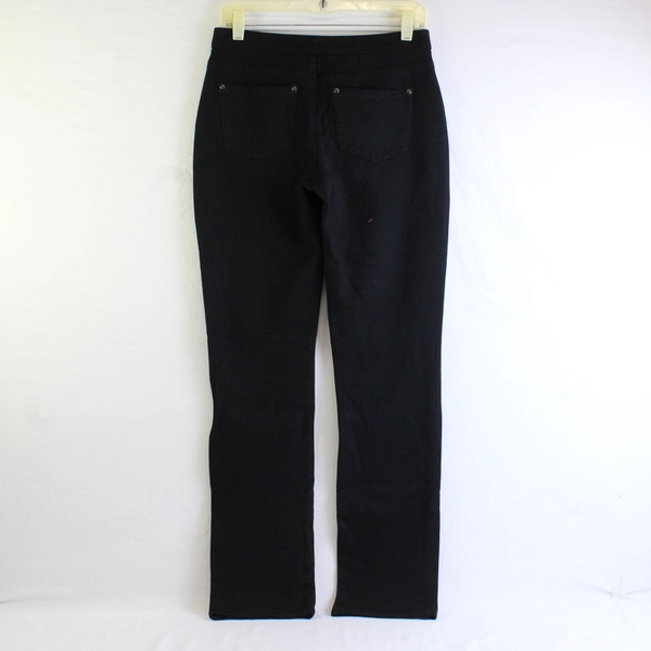 NYDJ Solid Black Color Stretchy Slim Fit Skinny Jean Pants Women's Size 2