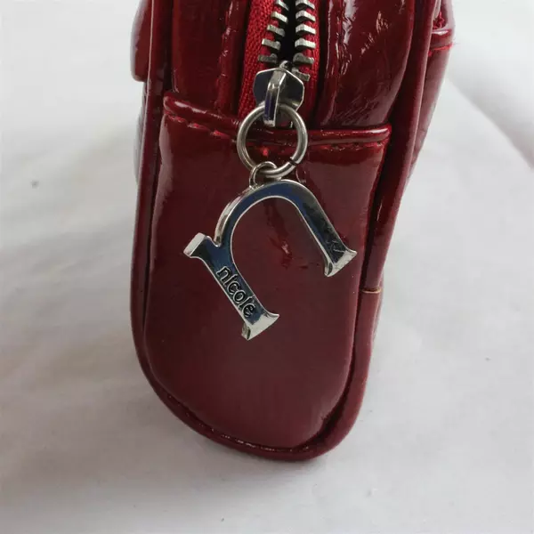 Nicole by Nicole Miller Red Small Bow Clutch Makeup Bag