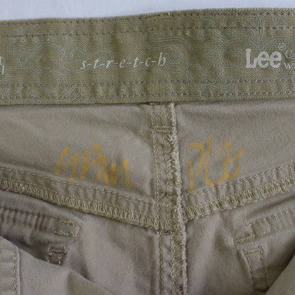 Lee Women's 10 Comfort Waistband Stretch Straight Leg Brown Cargo Pants