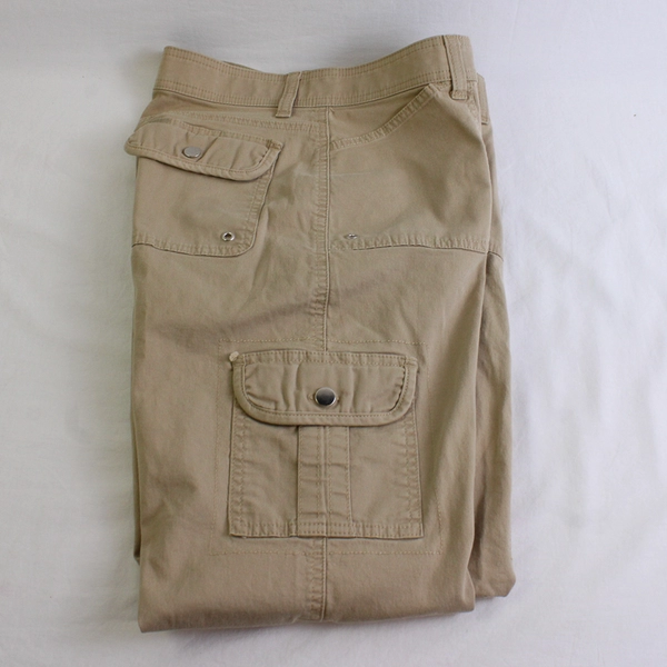 Lee Women's 10 Comfort Waistband Stretch Straight Leg Brown Cargo Pants