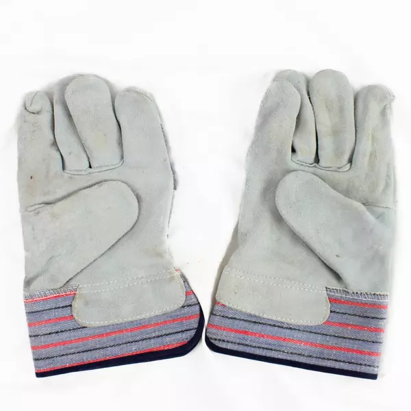 Top Cow Split Leather Multipurpose Work Gloves with Safety Cuff