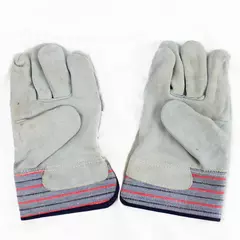 Top Cow Split Leather Multipurpose Work Gloves with Safety Cuff