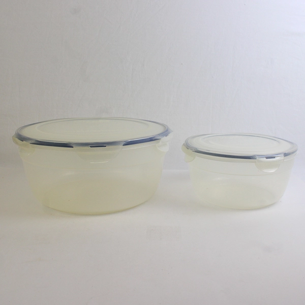 Lot of 2 Lock & Lock 2.1L and 5L Plastic Food Container Bowls