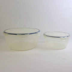 Lot of 2 Lock & Lock 2.1L and 5L Plastic Food Container Bowls