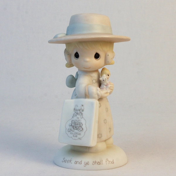 Enesco Precious Moments Collector Club Figure “Seek & Ye Shall Find” 1984 E-0005